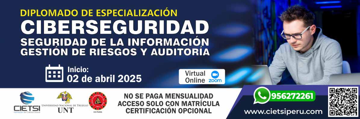 diplomado de especializaciOn en ciberseguridad  seguridad de la informaciOn  gestiOn de riesgos y auditorIa 2025